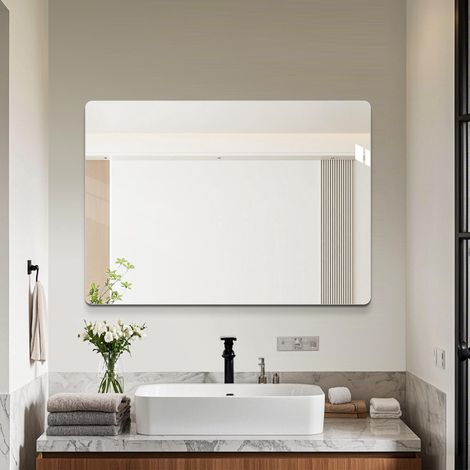 Miroir de salle de bain mural 50 x 70 cm Ce produit de haute qualité allie esthétique et fonctionnalité, s'intègre parfa