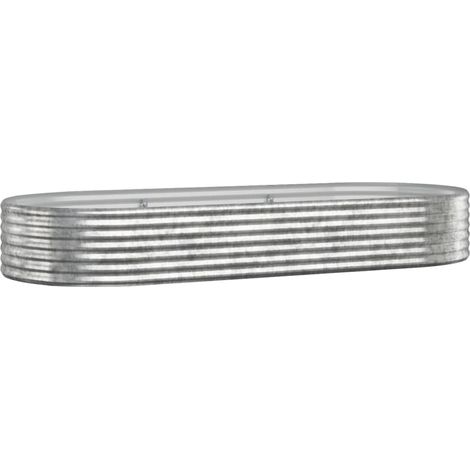 Maison Exclusive - Hochbeet Verzinkter Stahl 249x100x36 cm Silber