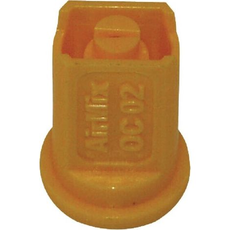 Tobera anti-deriva venturi simple chorro plano AMOC 80掳 02 amarillo pl谩stico Agrotop AGROTOP AMOC8002