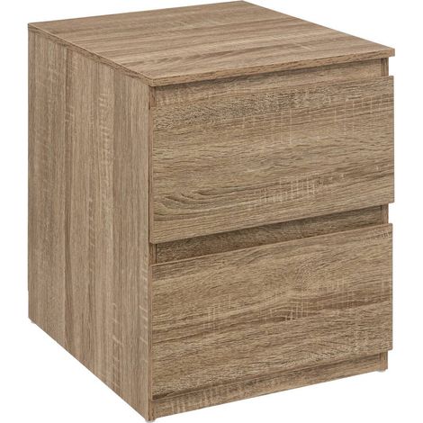 Cómoda de 2 cajones dolo efecto madera natural - 5five (1/5)