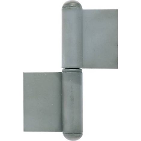 10 x FISCE A SALDARE FERRO C/ROND 1222 102X 80MM SX ACCIAIO LUC