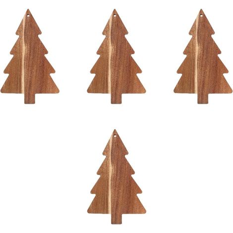 Planche À Découper Pour Arbre De Noël Planche À Charcuterie Pour Arbre De Noël 4 Pièces e À Découper Japonaise En Bois Décoration De Moderne Pour Dessert Bonbons Sushi (1/5)