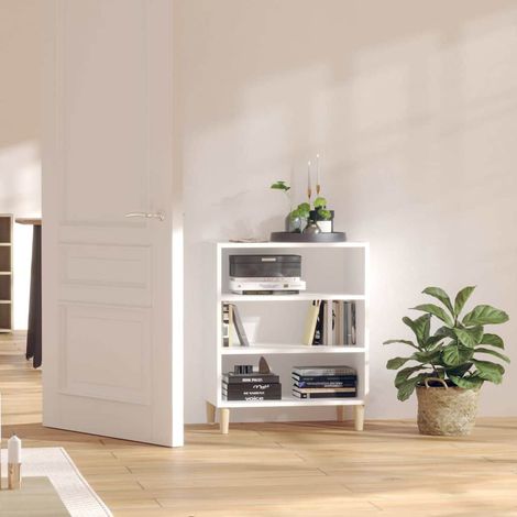 Buffet - Armoire de rangement Enfilade Blanc 57x35x70 cm Aggloméré BV472172 - BonneVie (1/5)
