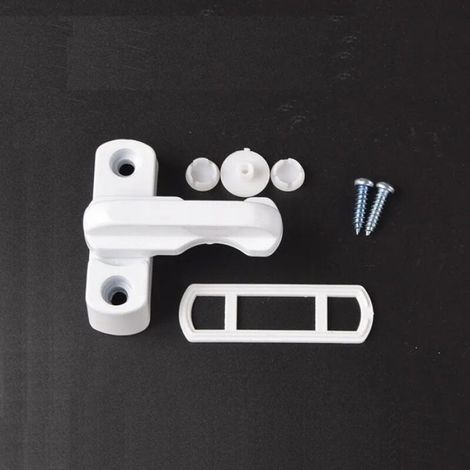 Serrure De Fenêtre - Alliage De Zinc - Blanc - Pour Portes Et Fenêtres Intérieures - Lot De 4 (1/4)