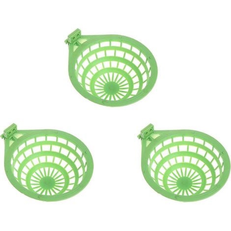 3X oiseau Nest plastique Hollow Hanging cage Eggs Hatching outil Pan Finch perroquet Canary (1/5)