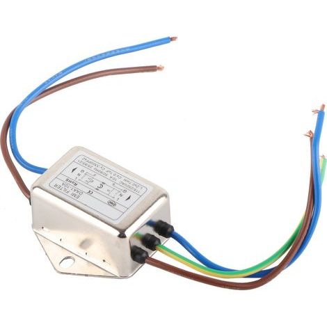 Universeller EMI-Filter für einphasige Stromleitungen, Rauschunterdrücker für industrielle Automatisierung, AC 115–250 V (1/5)
