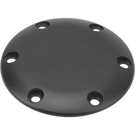 Schwarze Aluminium-Lenkradhupenabdeckung mit 6 Löchern, einfache Montage, kompatibel mit den meisten Fahrzeugen (1/5)