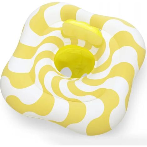 TrAdE Shop Traesio - Salvagente A Mutandina Quadrato Gonfiabile Swim Safe Comfort Plush Giallo 79x79cm 32298 - (1/5)