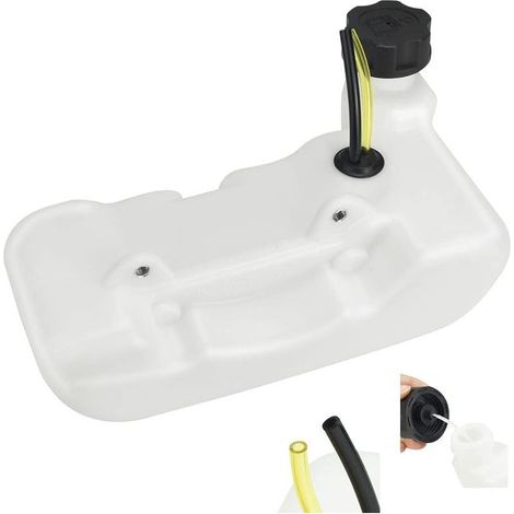 Réservoir Essence de Débroussailleuse Réservoir Carburant avec Tuyau Anti-vieillissement Essence Plastique de Tondeuse Réservoir Carburant de Rechange compatible avec CG430 520 43CC 52CC 47CC (1/5)