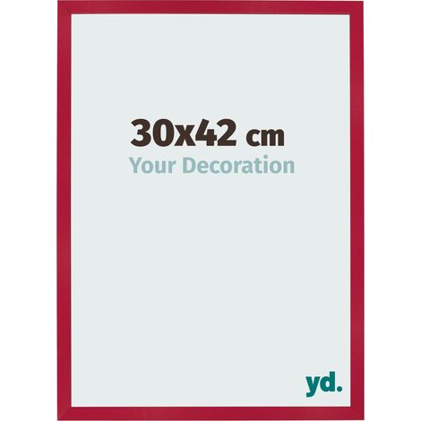yd. - Cadre photo 30x42 - Rouge - MDF - Bologna (1/5)