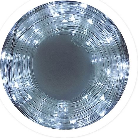 Kit de tube LED flexible de 4 m avec 8 fonctions et lumière blanche froide