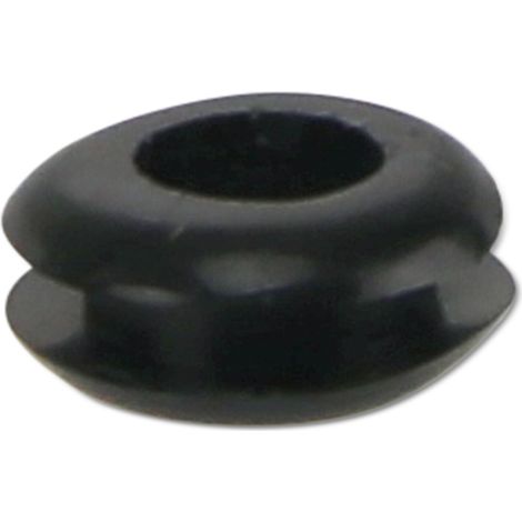 KSS Passe-câble PVC souple, noir, épaisseur de la plaque 1,7, Ø du trou 5, ouvert, 1 pièce (1/2)
