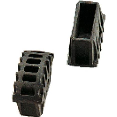 Sabots caoutchouc pour échelles avec montant de 76 mm. sachet de 2 sabots - TUBESCA-COMABI