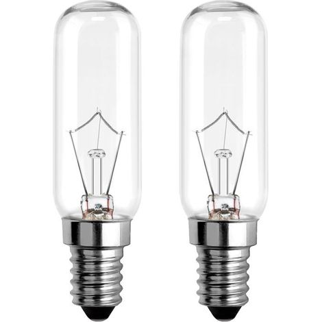 Ampoule incandescente E14 40 W, blanc chaud 2700 K, dimmable, verre T22, pour hottes de cuisine et réfrigérateurs (1/5)
