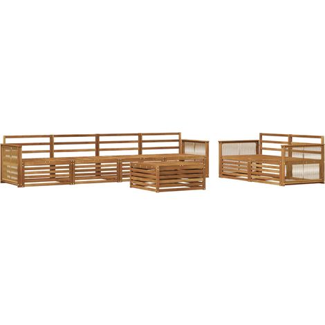 Set di divani da esterno 7 pcs Naturale vidaXL (1/5)