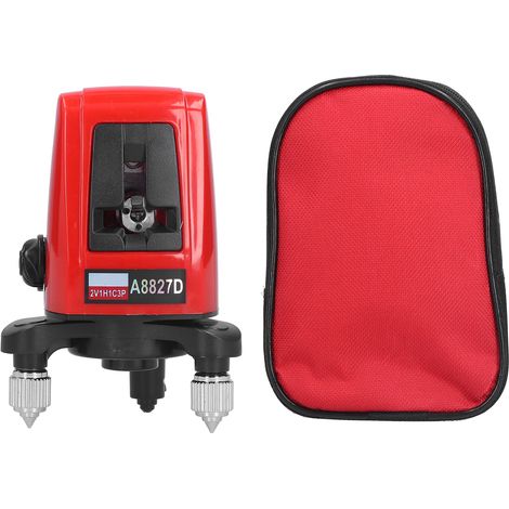Niveau laser portable A8827D 360° 2 lignes 1 point pour architecture bâtiment (1/5)