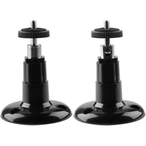 Fixation Murale pour Caméra de Sécurité Intérieure/Extérieure, Support de Plafond Réglable Compatible avec Arlo, Arlo Pro et Autres Modèles – Paquet de 2, Noir (1/5)