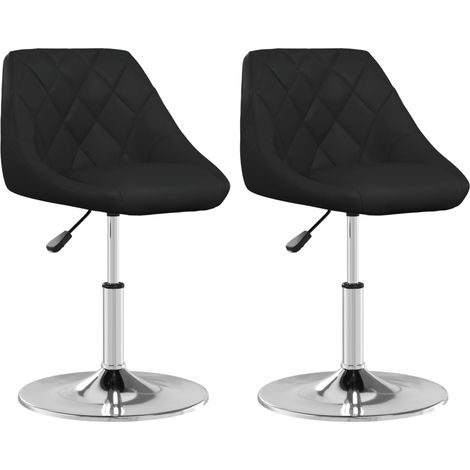 Lot de 2 Chaises à manger,Chaise de cuisine noir similicuir CFW49523 (1/5)