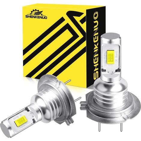 SHENKENUO Ampoule H7 LED, 6000K Lumière Blanche Phare, Lot de 2 (1/5)