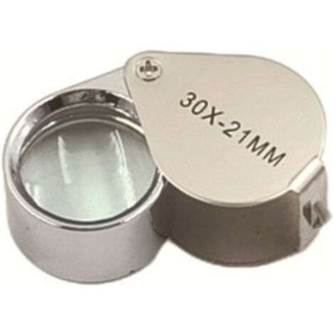 1pc Loupe de bijoutier - Loupe 30 x 21 mm Bijoux Lentilles antiques - Loupe de poche 30x - Loupe en verre pliable
