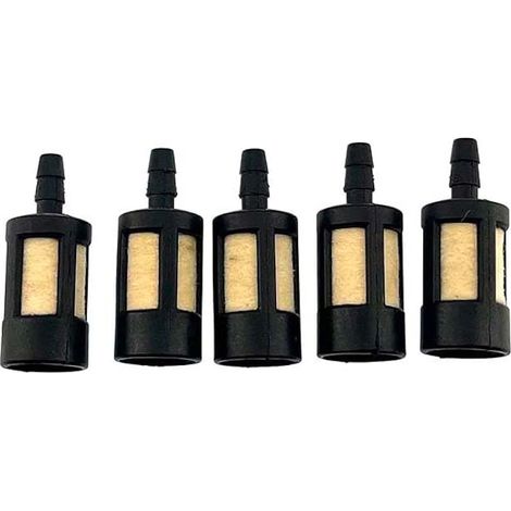 Lot de 5 filtres à essence universels pour tronçonneuse Stihl Dolmar Husqvarna Homelite McCulloch Solo Echo Jonsered (1/4)