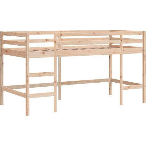 Maison Exclusive - Letto Soppalco con Scala Bambini 90x190 cm Legno Massello Pino
