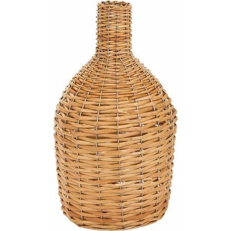 Jarrón de mimbre marrón d21x38 (1/5)
