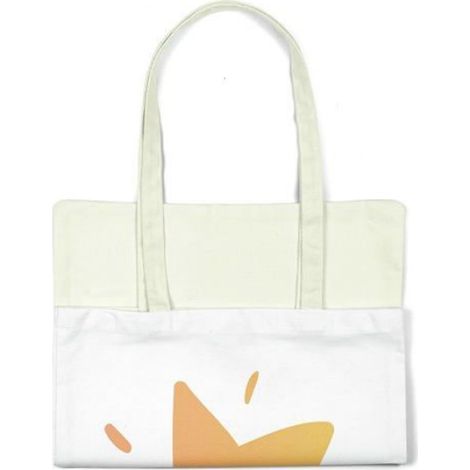 Tote bag coton réutilisable Bonamaison - 34 x 40 cm, anse 30 cm, léger et durable (1/4)