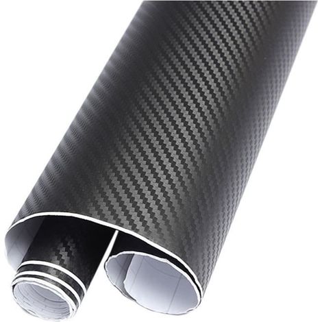 DIY 30 x 127 3D un Rouleau d\'autocollant en fiber de carbone Autocollant en Vinyle Film adhesif pour Voiture - Noir (1/3)
