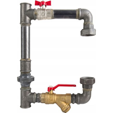 BYPASS ALTO PARA BOMBA DE CALEFACCIÓN CENTRAL GALVANIZADA DE 25-1"