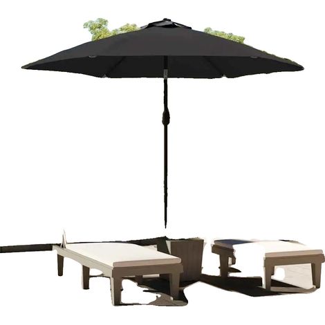 Toldo para sombrilla, 300 cm de diámetro, resistente para exteriores, color verde militar. (1/2)
