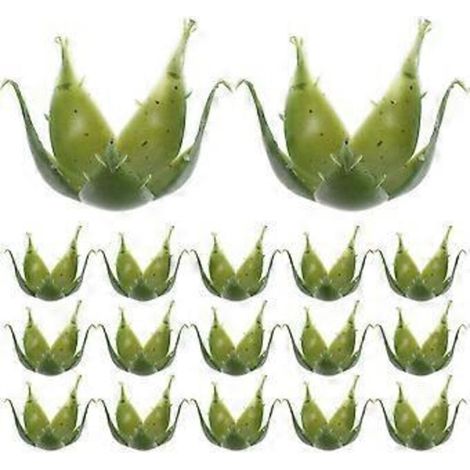 50 calices de roses artificielles vertes pour compositions florales, mariages et fêtes. Matériel pour la création de fleurs à faire soi-même. Calices de roses artificielles.