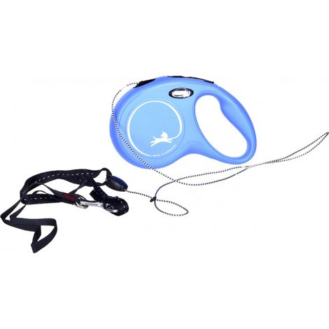 Flexi New Classic correa retráctil azul 8m S