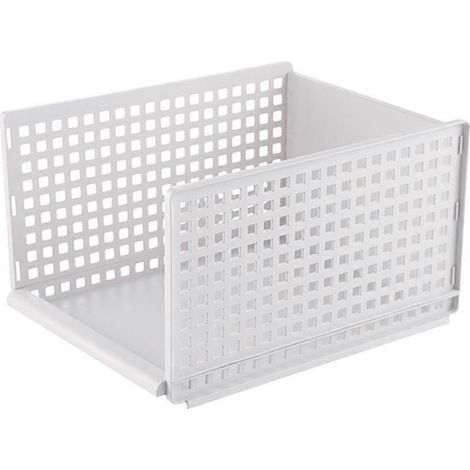 Organisateur de tiroirs empilables pour armoire, placard, étagères et compartiments superposés - A (1/5)