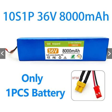 36V battery 10S1P 8ah 18650 10S1P battery pack 500W high-power battery