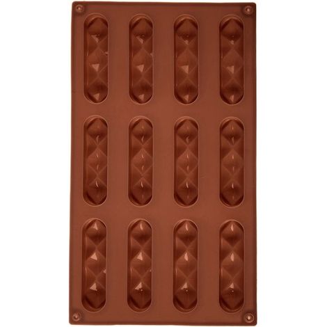 Moule à gâteaux - Vilde - Silicone Flexible - 29,5 x 17 x 1,5 cm - Marron (1/4)