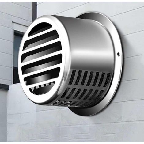 Chapeaux de ventilation en acier inoxydable, protections contre la pluie, hottes d'extraction et sorties d'air murales extérieures. 6 pouces (1/5)