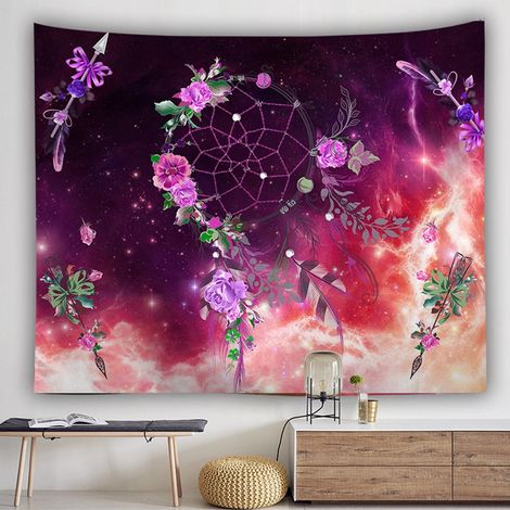 Tapestry - Dream Catcher - Décoration Murale Bohème - Pour Chambre Dortoir Lit - 100 x 150 cm (1/3)