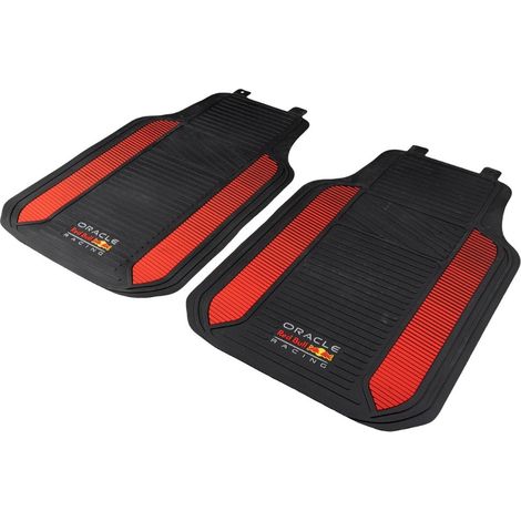 JEU DE 2 TAPIS PVC NOIR/ROUGE ORACLE RED BULL RACING (1/5)