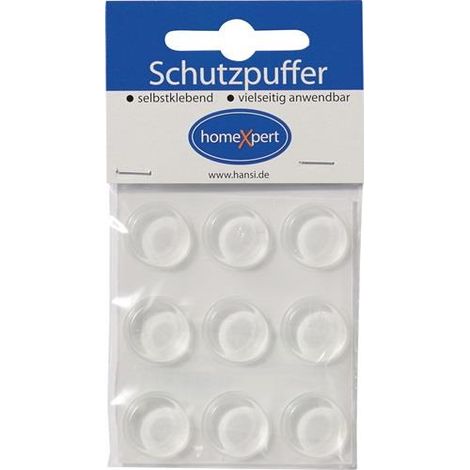 Tampon de protection 19mm plastique transparent auto-adhésif