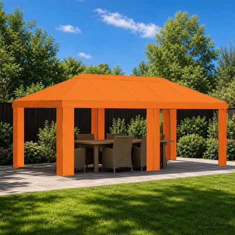 Teenpull – Pavillon Abdeckung 6 x 3 m Orange Polyester 190 gsm (1/5)