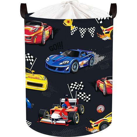 Panier Rangement Bébé pour Jouets Corbeille a Linge Voiture (1/5)