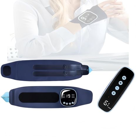 Massaggiatore per poltrona, Massaggiatore per poltrona da 800 mAh con massaggio EMS e compressione riscaldante, fasce per polsi regolabili disponibili, 3 livelli di riscaldamento, 9 modalità di massag (1/5)