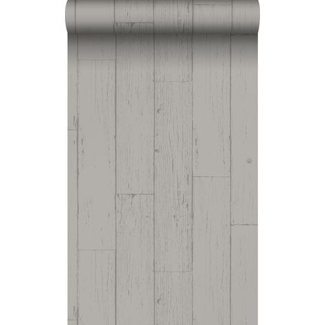 papier peint imitation bois taupe - Origin Wallcoverings (1/5)