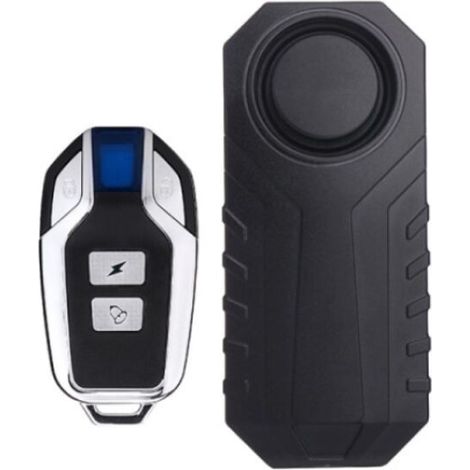 Alarme vélo avec télécommande 113 dB Noir (1/5)