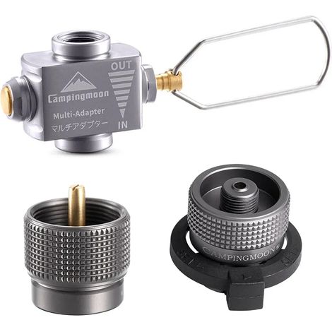 Adaptateur butane 3 en 1, tuyau d'extension, adaptateur pour four à gaz, embout de conversion pour cartouche de gaz, réchauds portables à butane de type bouteille (1/4)