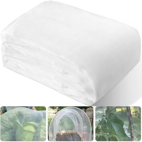 [JAMAIS UTILISÉ] 3x6m Filet Anti Insecte Protection Abri Parasites Maille Fine Pour Jardin Légume Arbre Fruitier 60 Mesh (1/4)