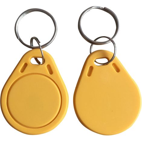 RFID 1K Tag RFID Porte-clés 13.56MHz ISO14443A ABS IC NFC Tags pour contrôle d'accès (lot de 100)