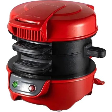 Machine à Burger pour Petit Déjeuner, Repas Personnalisables, Nettoyage Facile, Rouge, UE (1/5)
