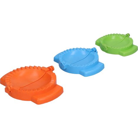 Ensemble de 3 moules à pâte en plastique pour raviolis, pierogis et autres petits gâteaux, outil de cuisine. (1/5)